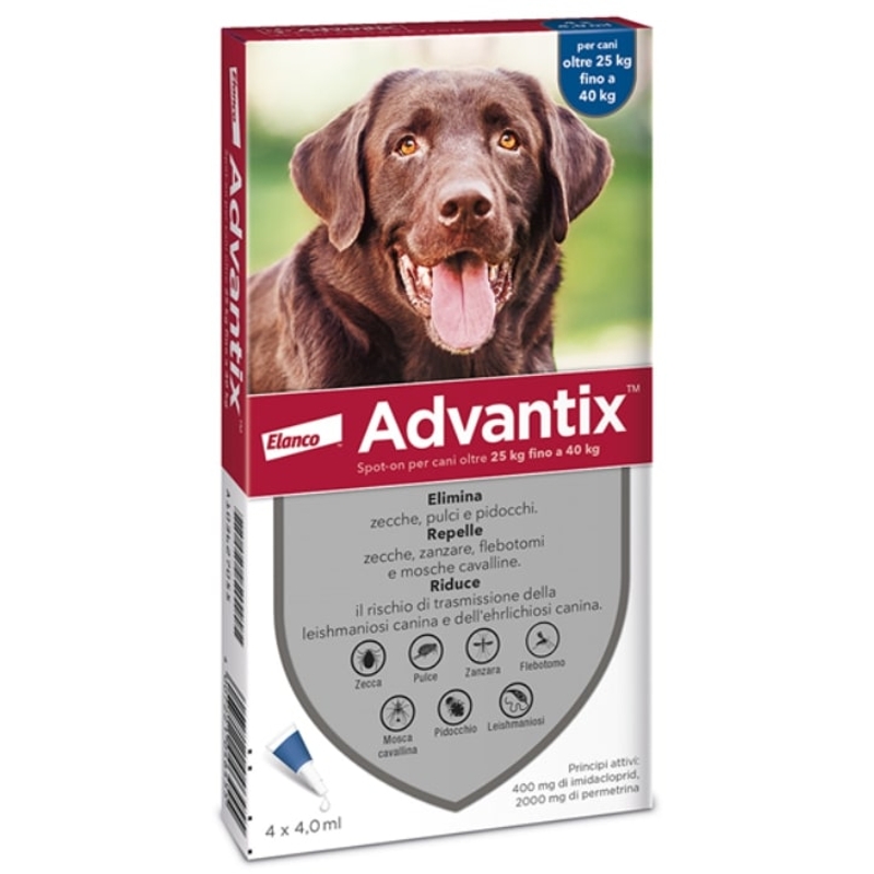 ADVANTIX 25 -40KG.   4 ML  X 4 PIP.