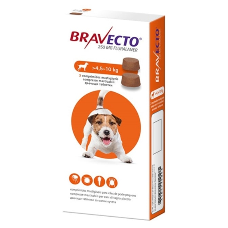 BRAVECTO    S    (250 mg)   4,5 - 10 KG    x 2