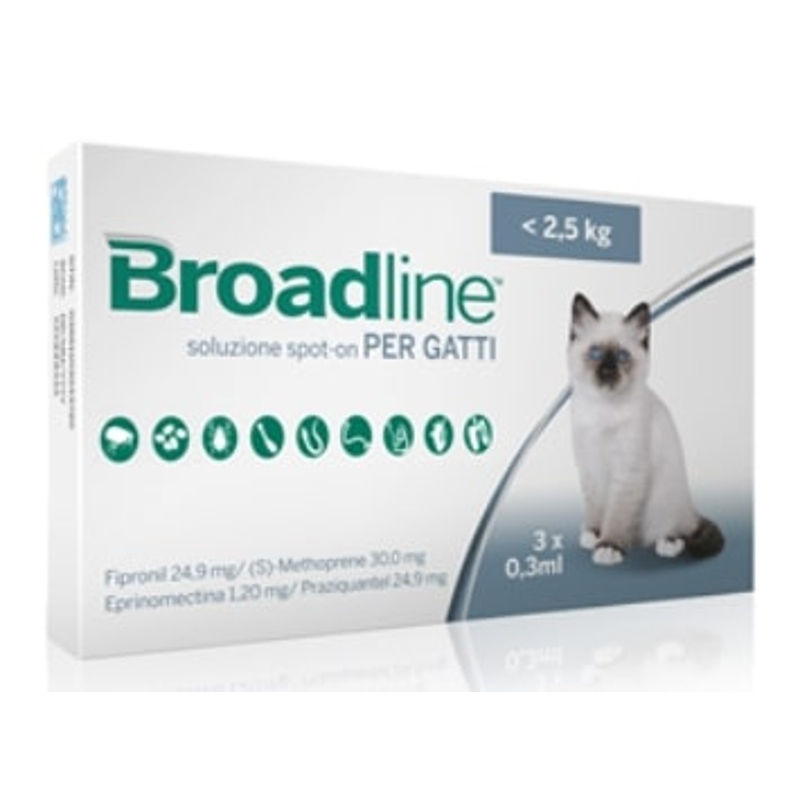 BROADLINE GATTI    S   FINO 2,5 KG  3 PIP 0,3 ML