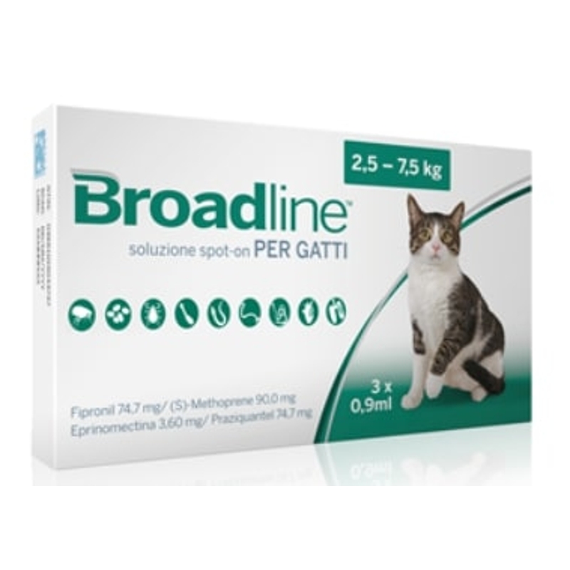 BROADLINE GATTI    L   2,5 - 7,5  KG  3 PIP 0,9 ML