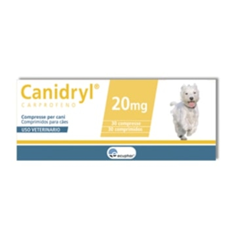 CANIDRYL  20 MG.  140 CPR