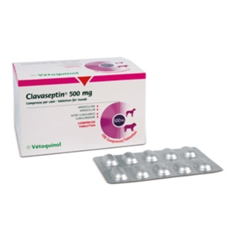 CLAVASEPTIN  500 MG. 100 TABS.