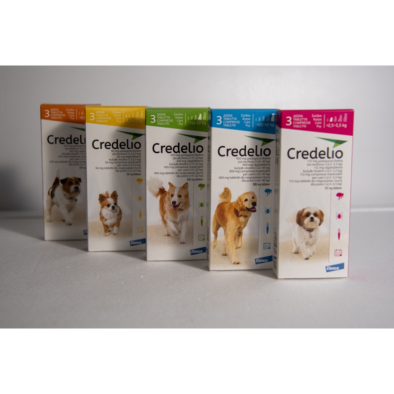 CREDELIO 900 MG     X 3 CPR 22-45KG   BLU