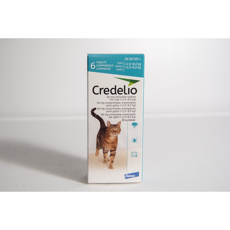 CREDELIO  48 MG     X 6 CPR  GATTO 2-8KG   AZZURRO