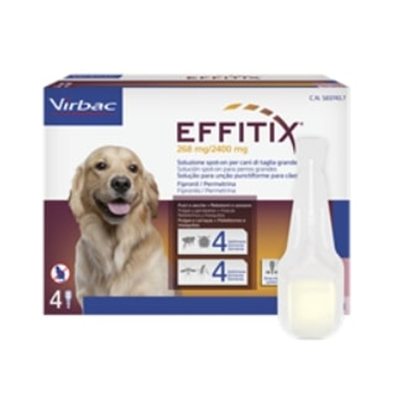 EFFITIX 268/2400MG CANI  20 - 40 KG   X  4 PIP. L