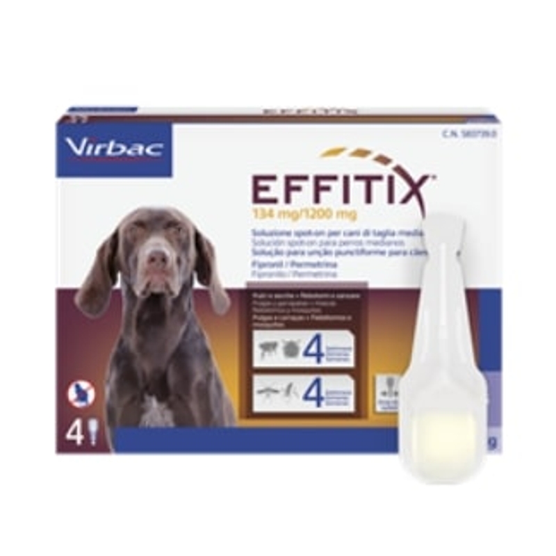 EFFITIX 134/1200MG CANI  10 - 20 KG   X 4 PIP. M