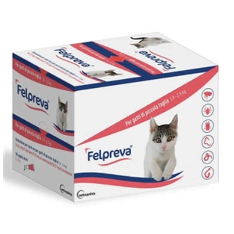 FELPREVA SPOT ON.      2,5 KG 0,37 ML   10  PIP