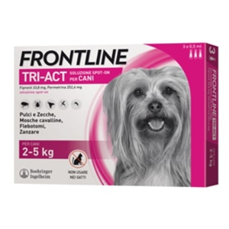 FRONTLINE SPOT-ON  TRI-ACT 2-5 KG 3 PIPX0,5ML