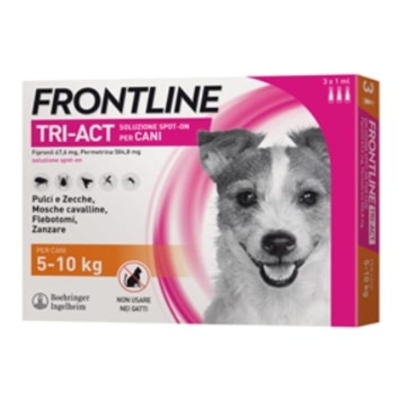 FRONTLINE SPOT-ON  TRI-ACT 5-10 KG 3 PIPX1 ML