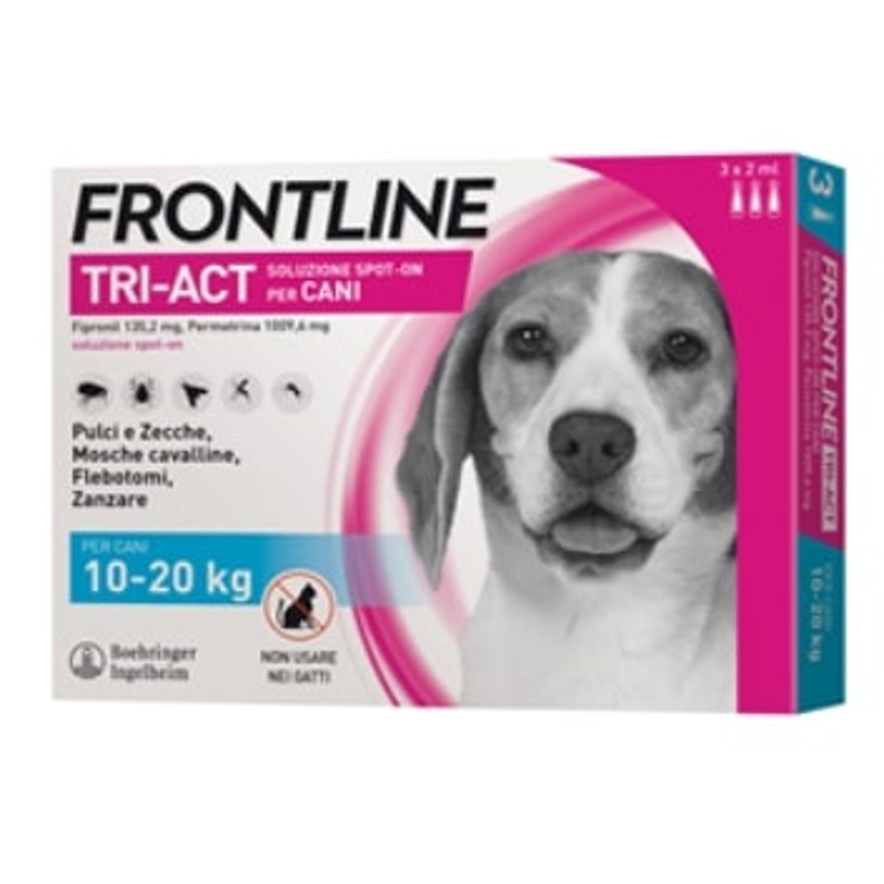 FRONTLINE SPOT-ON TRI-ACT10-20 KG 3 PIPX2 ML