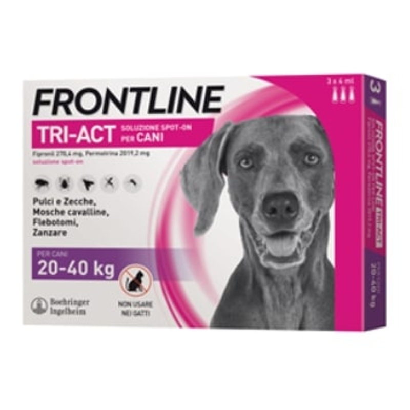FRONTLINE SPOT-ON TRI-ACT 20-40 KG 3 PIPX4 ML