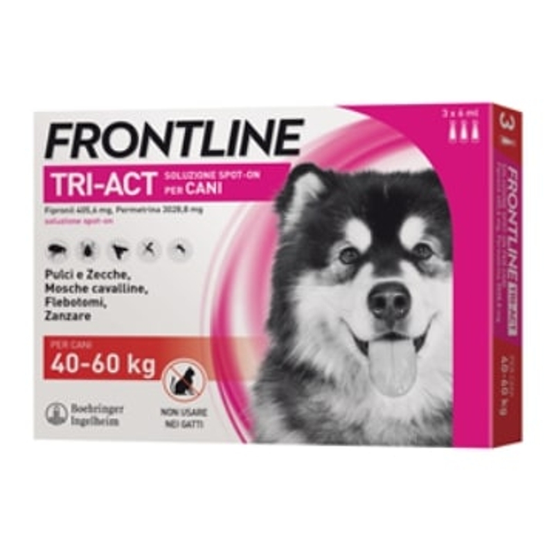 FRONTLINE SPOT-ON TRI-ACT 40-60 KG 3 PIPX6 ML