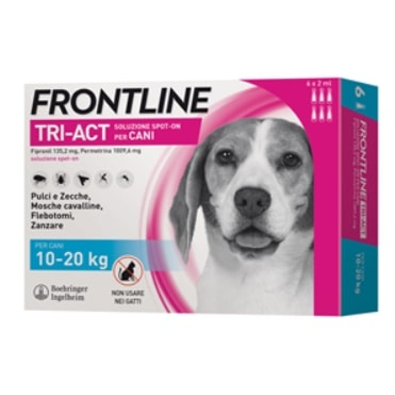 FRONTLINE SPOT-ON TRI-ACT10-20 KG 6 PIPX2 ML