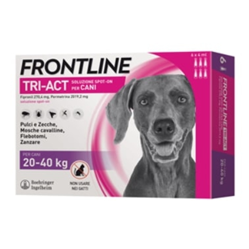 FRONTLINE SPOT-ON TRI-ACT 20-40 KG 6 PIPX4 ML