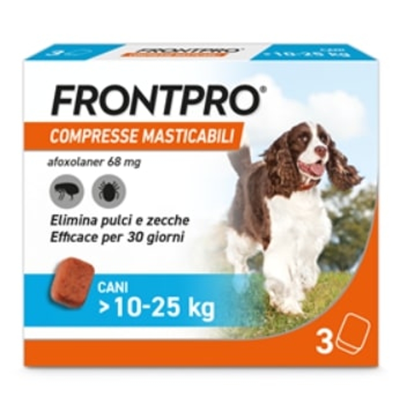 FRONTPRO 3 CPR     68 MG  10-25 KG