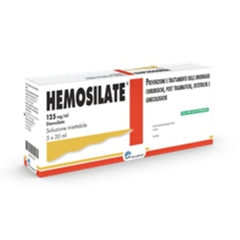 HEMOSILATE 125 mg/ml  5 F DA 20 ML