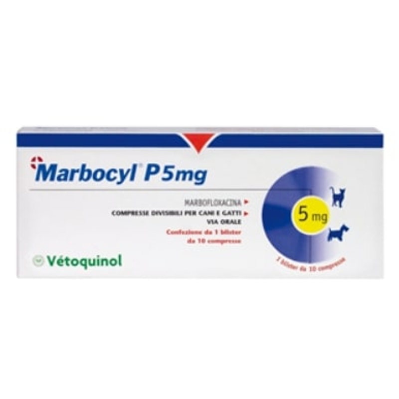 MARBOCYL P   5 MG.  10 CPR. APP.