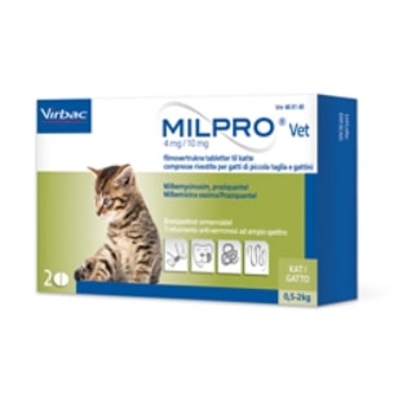 MILPROVET GATTI 0,5 -  2 KG  X   2 CPR 