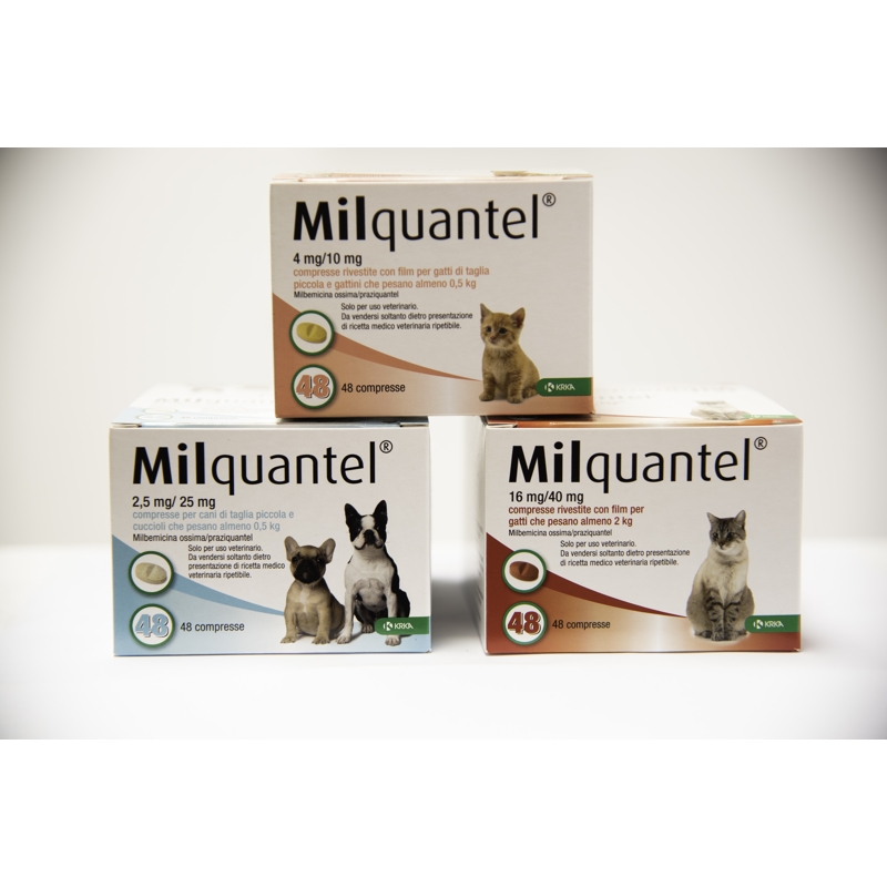 MILQUANTEL GATTI DI ALMENO    2 KG    X 48 CPR