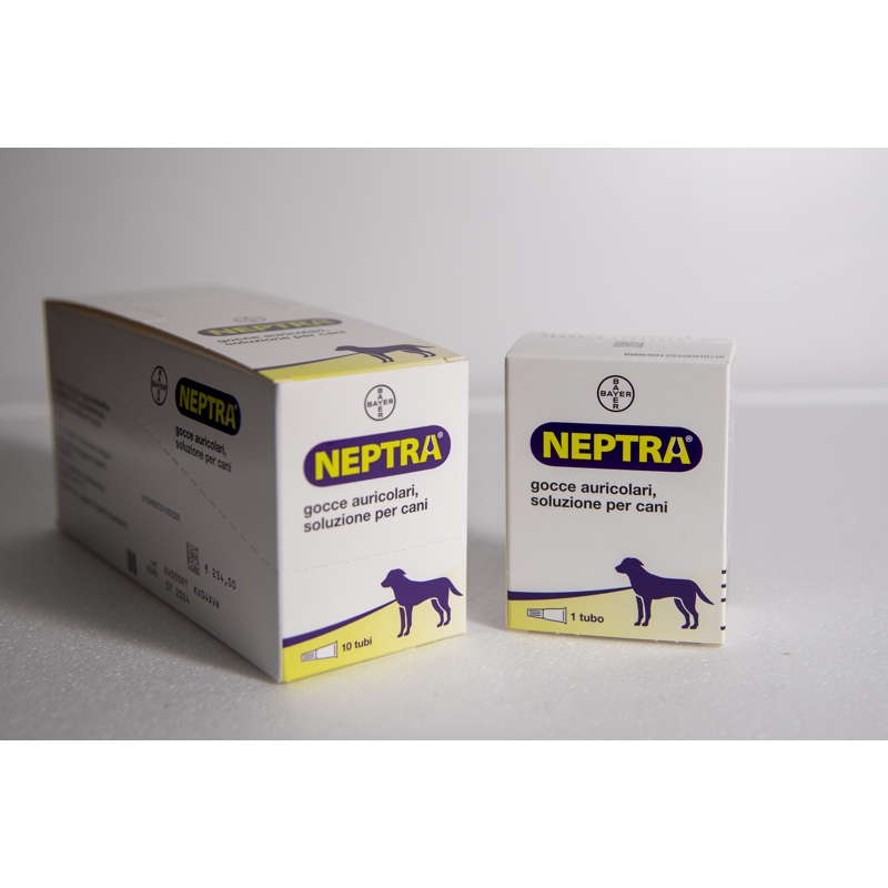 NEPTRA GOCCE AURICOLARI X CANI  1 TUBO DA 1 ML 
