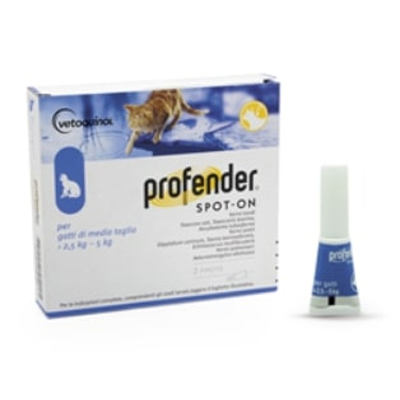 PROFENDER 2,5  -  5KG   2 PIP X0,70 ML    GATTI