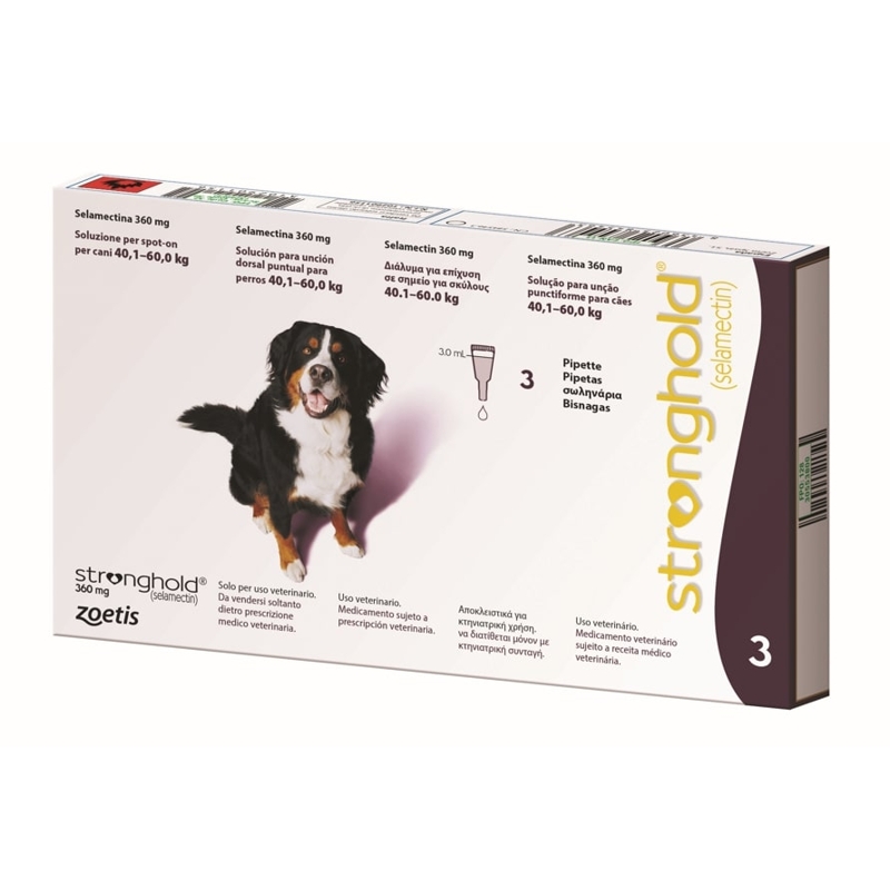 STRONGHOLD. PRUGNA(360 mg)40.1-60 kg   XL x 3 pip