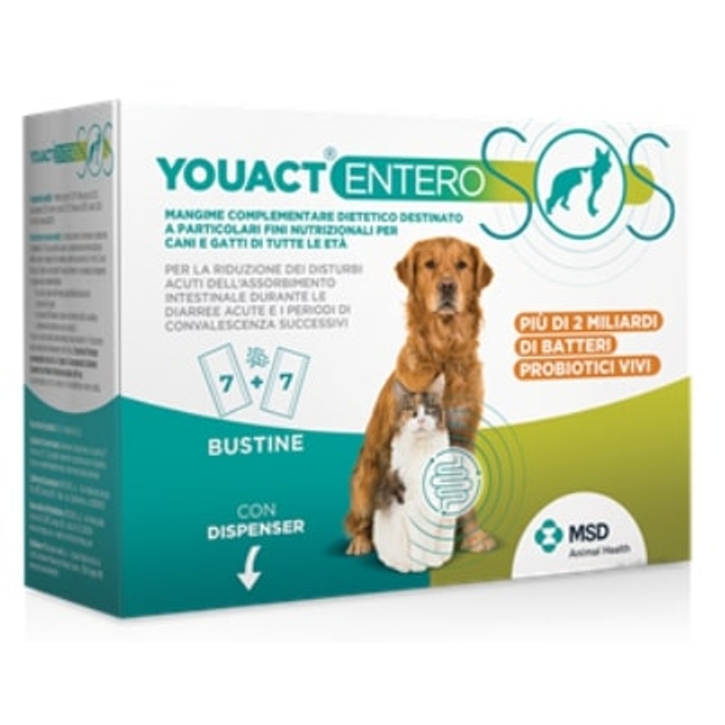 YOUACT ENTERO  SOS  GATTI/CANI 14 SCT.