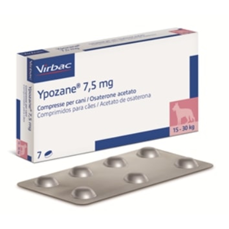 YPOZANE 7,5 MG 7 CPR       15 - 30 KG